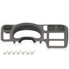 G-PLUS Dash Trim Bezel Cover Compatible with Chevy Blazer S10 GMC Jimmy S15 Sonoma 1998-2004 (Not Fit Double Din) Light Gray