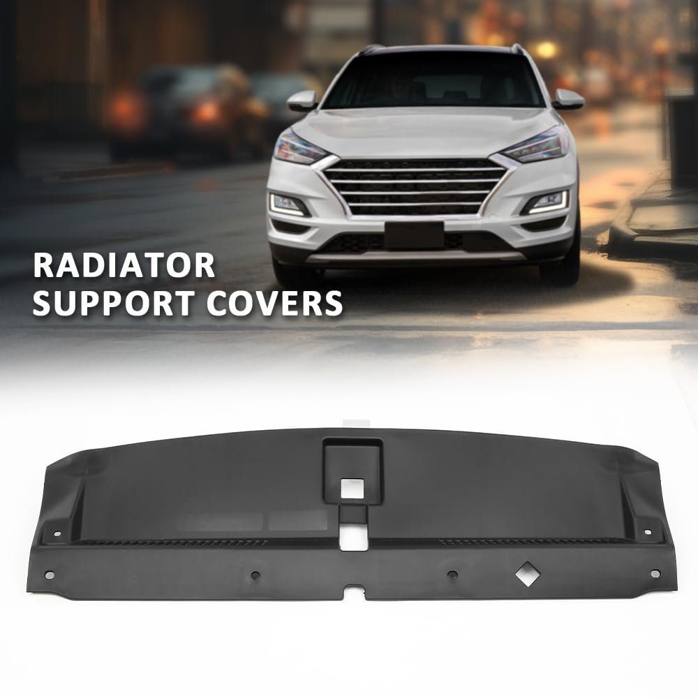 G-PLUS Radiator Support Cover Compatible with Hyundai Tucson 2016-2021, 86342D3000, HY1224111 Black