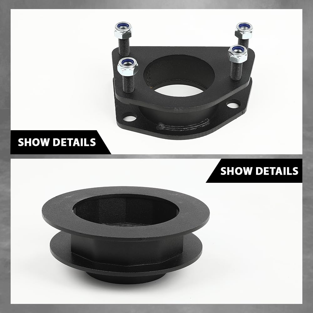 G-PLUS Front 2.5" & Rear Spacer 2.0" Leveling Lift Kit Compatible with Jeep Liberty KJ 2002-2007