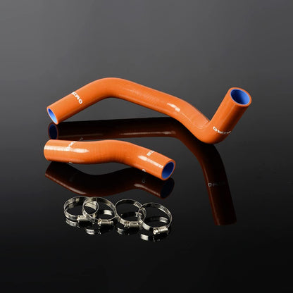 G-PLUS Silicone Radiator Hose Kit Compatible With Nissan Silvia SR20DET 200SX 240SX S13 S14 S15,Dark Orange