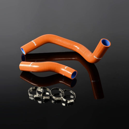 G-PLUS Silicone Radiator Hose Kit Compatible With Nissan Silvia SR20DET 200SX 240SX S13 S14 S15,Dark Orange