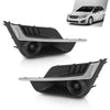 G-PLUS Fog Light Cover Set Chrome Molding Compatible with Impreza Sport 2015 2016 Without Fog Light Hole 57731FJ400 SU1039109