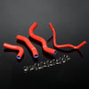 G-PLUS Silicone Radiator Hoses Coolant Clamps Kit Compatible With Honda CB600F Hornet 2003-2006 Red