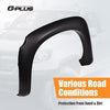 G-PLUS Fender Flares Compatible with Dodge Dakota Crew Cab Pickup 2005-2011 Wheel Opening Molding Arch Trim 4PCS Black
