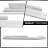 G-PLUS Rocker Panels Pair Compatible with Chevy Silverado GMC Sierra Extended Cab All Models 2007-2013