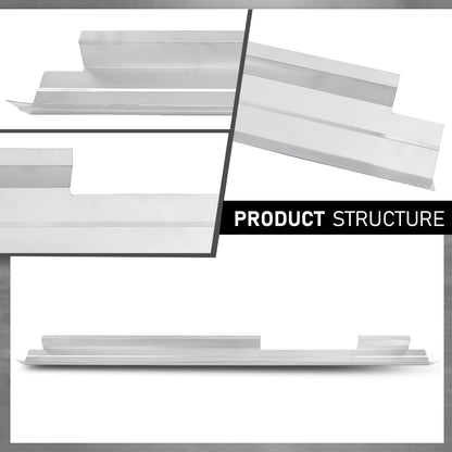 G-PLUS Rocker Panels Pair Compatible with Chevy Silverado GMC Sierra Extended Cab All Models 2007-2013