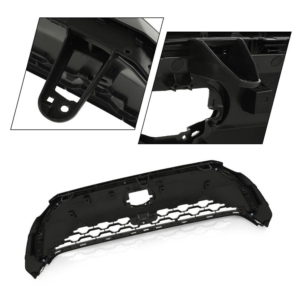 G-PLUS Front Upper Bumper Hood Grille Mesh Grill Compatible with Toyota Corolla 2022-2023, Only Fit for Low-Equipped Models w/o Camera 531000A130