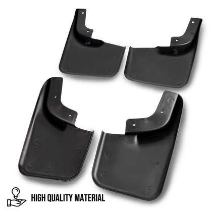 G-PLUS Front Rear Molded Mud Flaps Splash Guards Compatible with Ford F150 2004-2014 Wheel Fender Mudguards W/Factory Wheel Lip Moldings 6L3Z-16A550-BA
