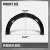 G-PLUS Fender Flares Wide Body Kit Wheel Arches Protector Cover Compatible with Honda Civic Accord Black 4Pcs