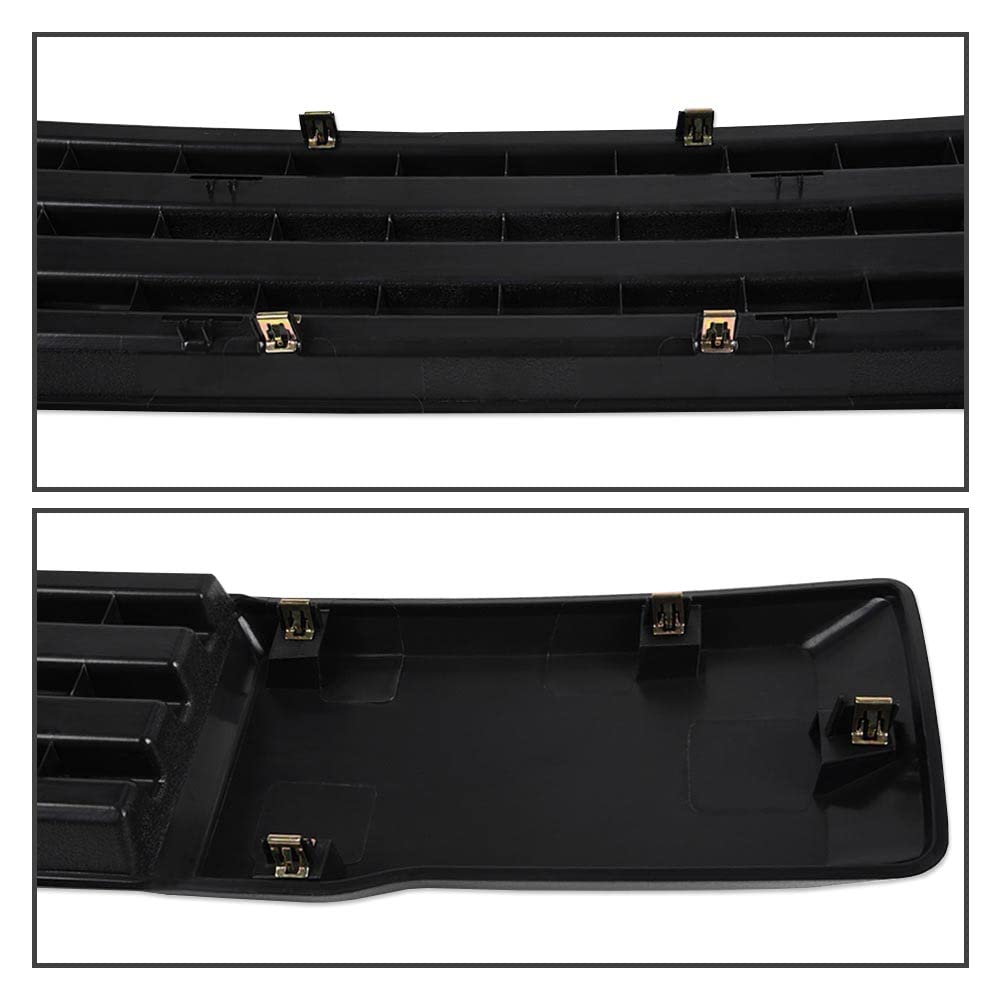 G-PLUS Front Bumper & License Plate Bracket Compatible with Ford F150 2015-2017 Grille Trim Panel and License Plate Mount Fascia Cover Set,Not Fit Ecoboost Powered F150 FL3Z-17E810-AA FL3Z-17A385-A