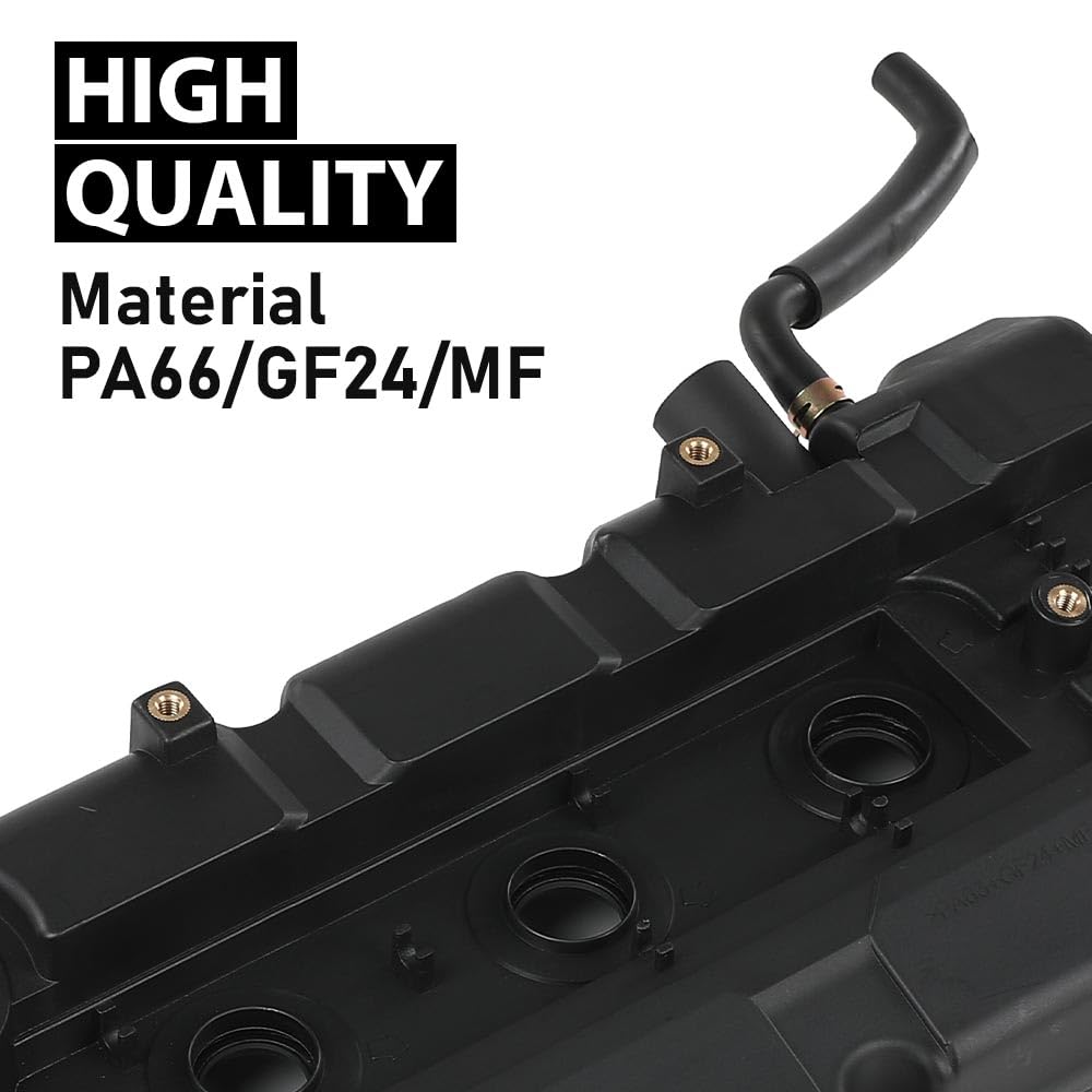 G-PLUS Engine Valve Cover w/Gasket 22410-23100 Compatible with Hyundai Elantra 2004-2006/ Tiburon 2004-2008/ Tucson 2005-2009, Fit Kia Spectra 2004-2009/Spectra5 2005-2009/ Sportage 2005-2010