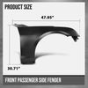 G-PLUS Front Passenger Right Fender Compatible with Cadillac ATS Sedan 2013-2018 84110676, GM1241380 Black