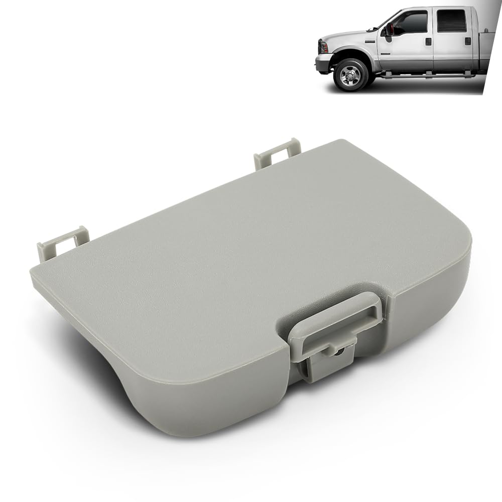 G-PLUS Overhead Console Sunglass Holder Compatible with Ford F250 F350 F450 F550 Super Duty 2002-2007 2C3Z7811586BAB, 2C3Z-7811586-BAB Gray