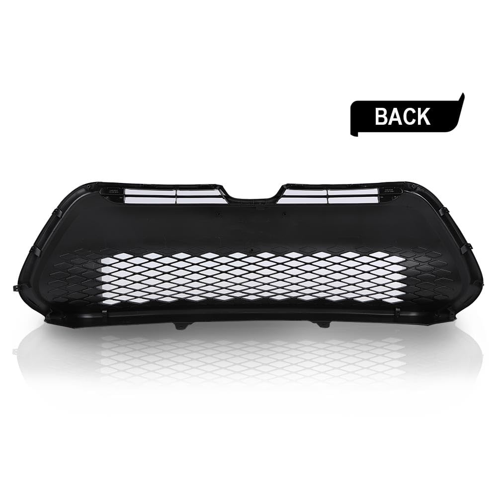G-PLUS Front Bumper Grill Compatible with Toyota Corolla SE XSE 2017 2018 2019 Black Lower Grille Replacement for 5311202740, ‎TO1036178