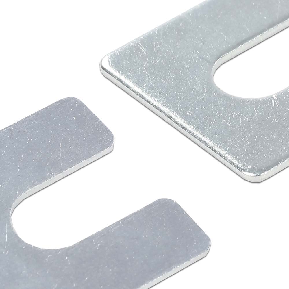G-PLUS Fender Alignment Shims- 1/16" & 1/8" Thick- 3/8" Slot- 24 shims- #397T Compatible with GM Body