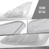 G-PLUS Headlight Lens Cover Compatible with Benz E-Class W207 E350 E500 Coupe 2010 2011 2012 2013 Left & Right Front Headlamp Lens Cover Clear