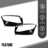 G-PLUS Headlight Lens Cover Compatible with Benz GLC Class W253 2016 2017 2018 2019 Left & Right 2539061501, 2539061601 Front Headlamp Lens Cover Clear