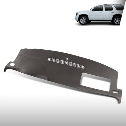 G-PLUS TPE Molded Dash Cover Cap Overlay Compatible with Chevy Avalanche/Tahoe/Suburban/Silverado 2007-2014 GMC Yukon/Yukon/Sierra 2007-2014,Fit Models WITHOUT Dash Speaker & Amp Brown