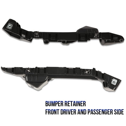 G-PLUS Front Bumper Retainer Bracket 2pcs Compatible with 2018-2022 Chevy Equinox Front LH and RH Bumper Retainer Support Brackets 84293394, GM1043141, 84293393, GM1042141