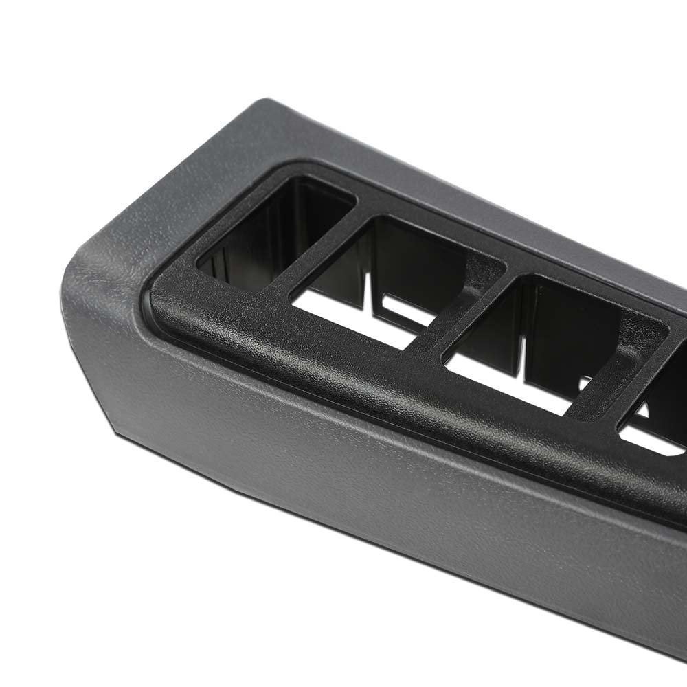 G-PLUS Window Switch Bezel Cover Driver Side, Push Button, Manual, Dark Gray, Compatible with Chevy Silverado/GMC Sierra 2003-2007