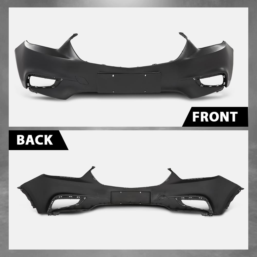 G-PLUS Front Bumper Cover Compatible with Buick Encore 2017 2018 2019 2020 2021 w/o Sensor Hole, GM1014128, Primed Black