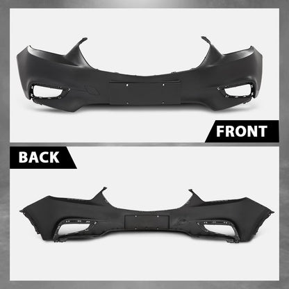 G-PLUS Front Bumper Cover Compatible with Buick Encore 2017 2018 2019 2020 2021 w/o Sensor Hole, GM1014128, Primed Black