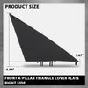 G-PLUS Front A-Pillar Triangular Cover Plate Right Compatible with Tesla Model 3 2017-2023 22873014, 1130656-00-E Gloss Black
