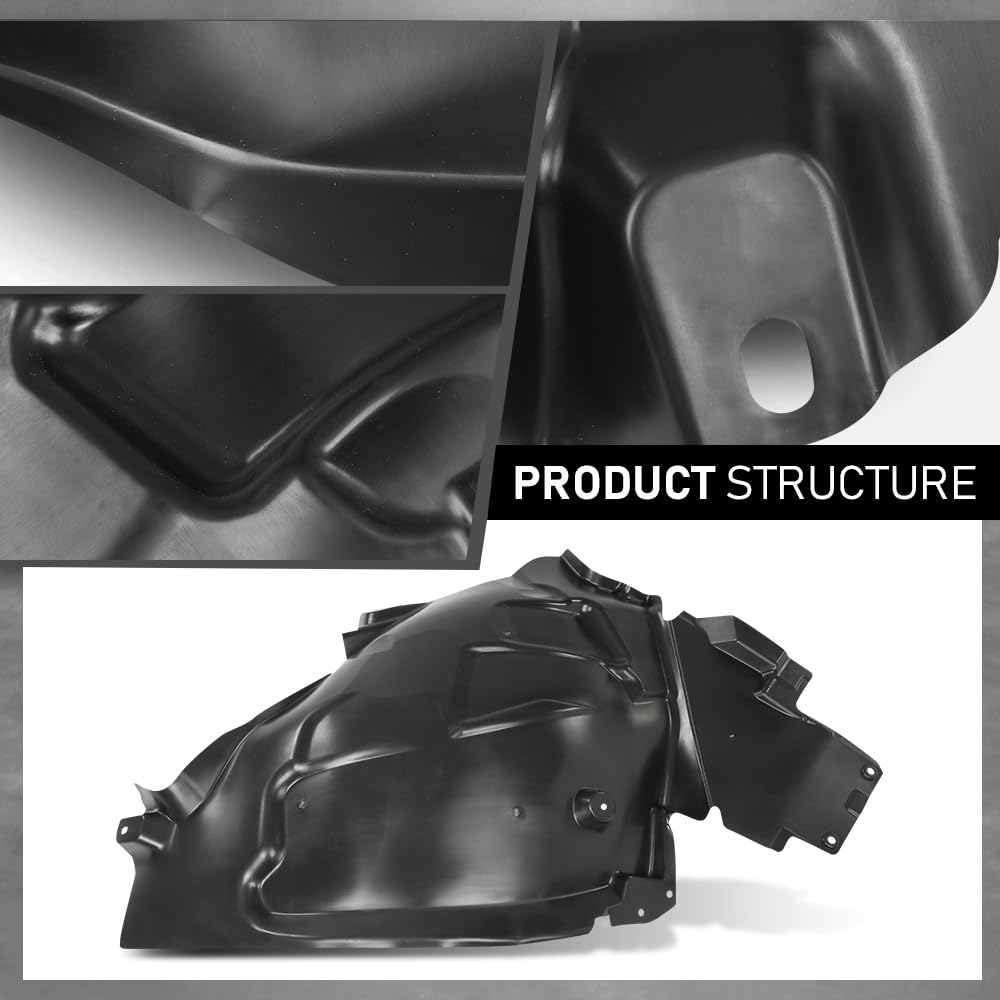 G-PLUS Front Left Fender Liner Inner Assembly, Compatible with Benz GLC300 GLC350e GLC43 GLC63 2016-2023, Driver Side, 2536910303, MB1248188