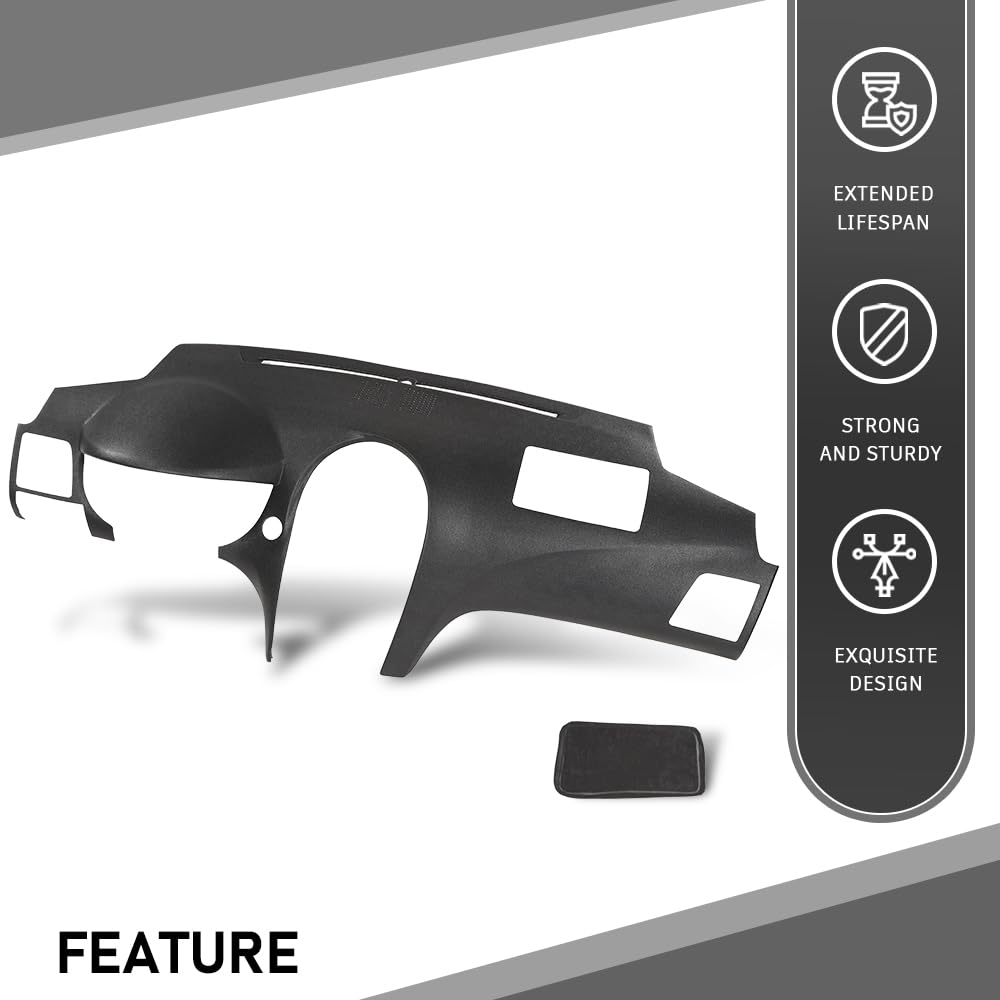 G-PLUS Dash Dashboard Cover Compatible with LX ES350 2007-2012 Black ABS