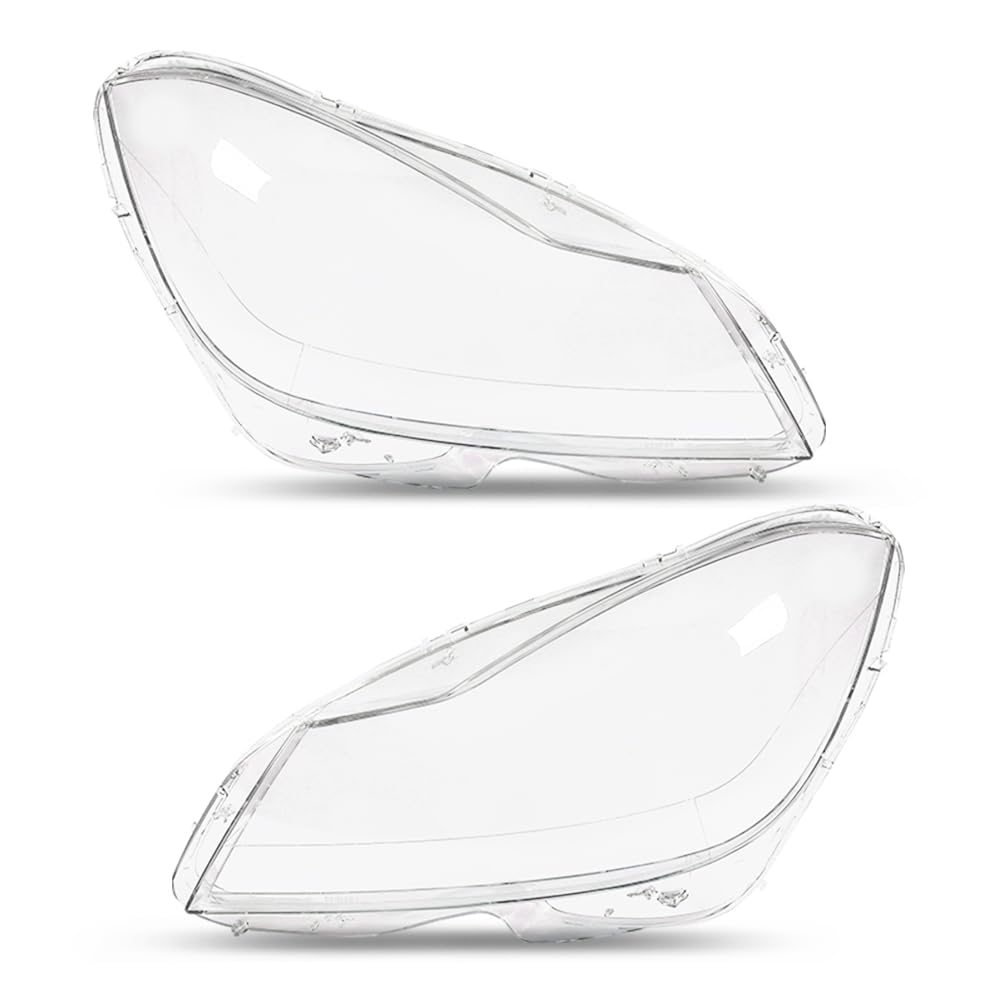 G-PLUS Headlight Lens Cover Compatible with Benz C-Class W204 2011-2015 A2048203539, A2048203639 Left & Right Front Headlamp Lens Cover Clear