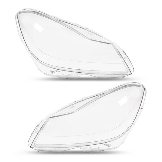 G-PLUS Headlight Lens Cover Compatible with Benz C-Class W204 2011-2015 A2048203539, A2048203639 Left & Right Front Headlamp Lens Cover Clear