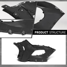 G-PLUS Front Bumper Cover 2PCS for Chevy Trailblazer 2021-2022 Black Replacement Product Features