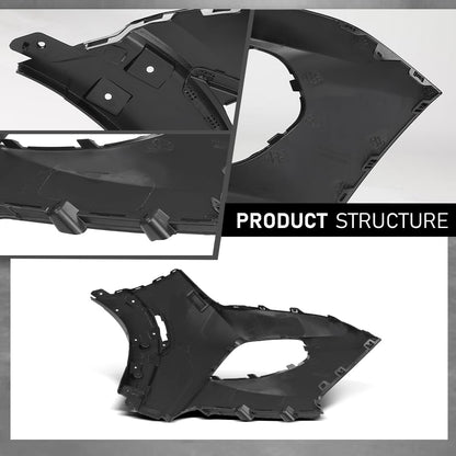 G-PLUS Front Bumper Cover Driver Left and Right Side Compatible with Chevy Trailblazer 2021-2022 NOT Fit RS Model 42749518, 42749517, 42772013, 42772012 Black