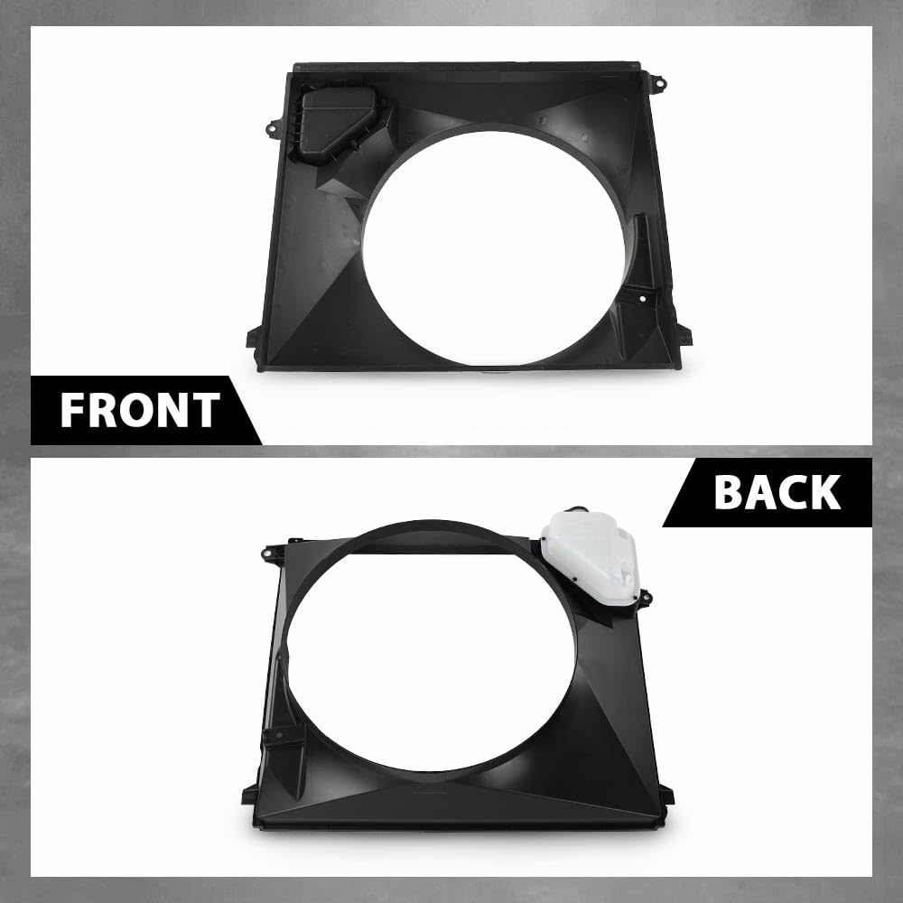 G-PLUS Radiator Cooling Fan Shroud Compatible with Toyota Tacoma L4 2.7L 2016-2023 Black