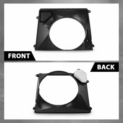 G-PLUS Radiator Cooling Fan Shroud Compatible with Toyota Tacoma L4 2.7L 2016-2023 Black