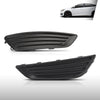Fog Light Lamp Assembly Trim Bezel Cover Compatible with Ford Focus S/SE Models 2015 2016 2017 2018 Matte Black Front Left Driver Side FO1038150 + Right Passenger Side FO1039150