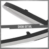 G-PLUS Front Bumper Lower Center Molding Trim Spoiler Compatible with Benz S63 AMG S550 S600 S550e 2014-2017 2228800108 Chrome Black