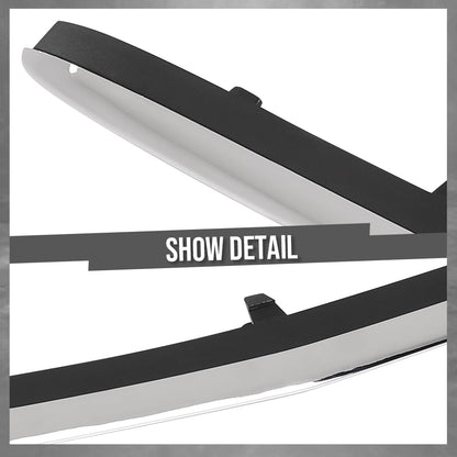 G-PLUS Front Bumper Lower Center Molding Trim Spoiler Compatible with Benz S63 AMG S550 S600 S550e 2014-2017 2228800108 Chrome Black