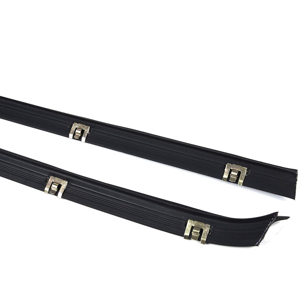 G-PLUS Weatherstrip Window Seal Car Window Moulding Trim Compatible with Chevy GMC Pickup Truck 1981-1986 Black Set of 4 Door Window Moulding Trim Weatherstrip Seal Belt FO1930104 FO1930103