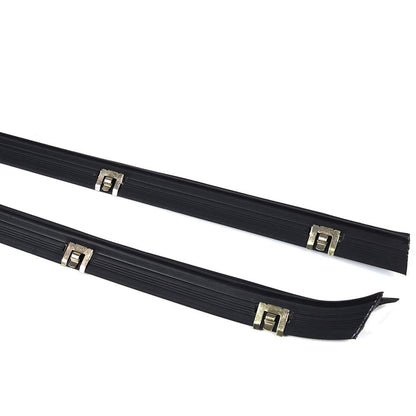 G-PLUS Weatherstrip Window Seal Car Window Moulding Trim Compatible with Chevy GMC Pickup Truck 1981-1986 Black Set of 4 Door Window Moulding Trim Weatherstrip Seal Belt FO1930104 FO1930103