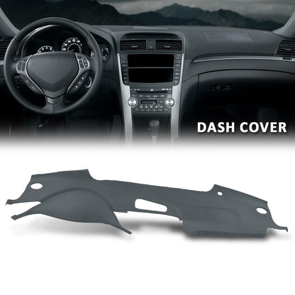 G-PLUS TPE Molded Dashboard Dash Cover Compatible with Honda Acura TL 2004 2005 2006 2007 2008 Dash Board Cover (Gray)