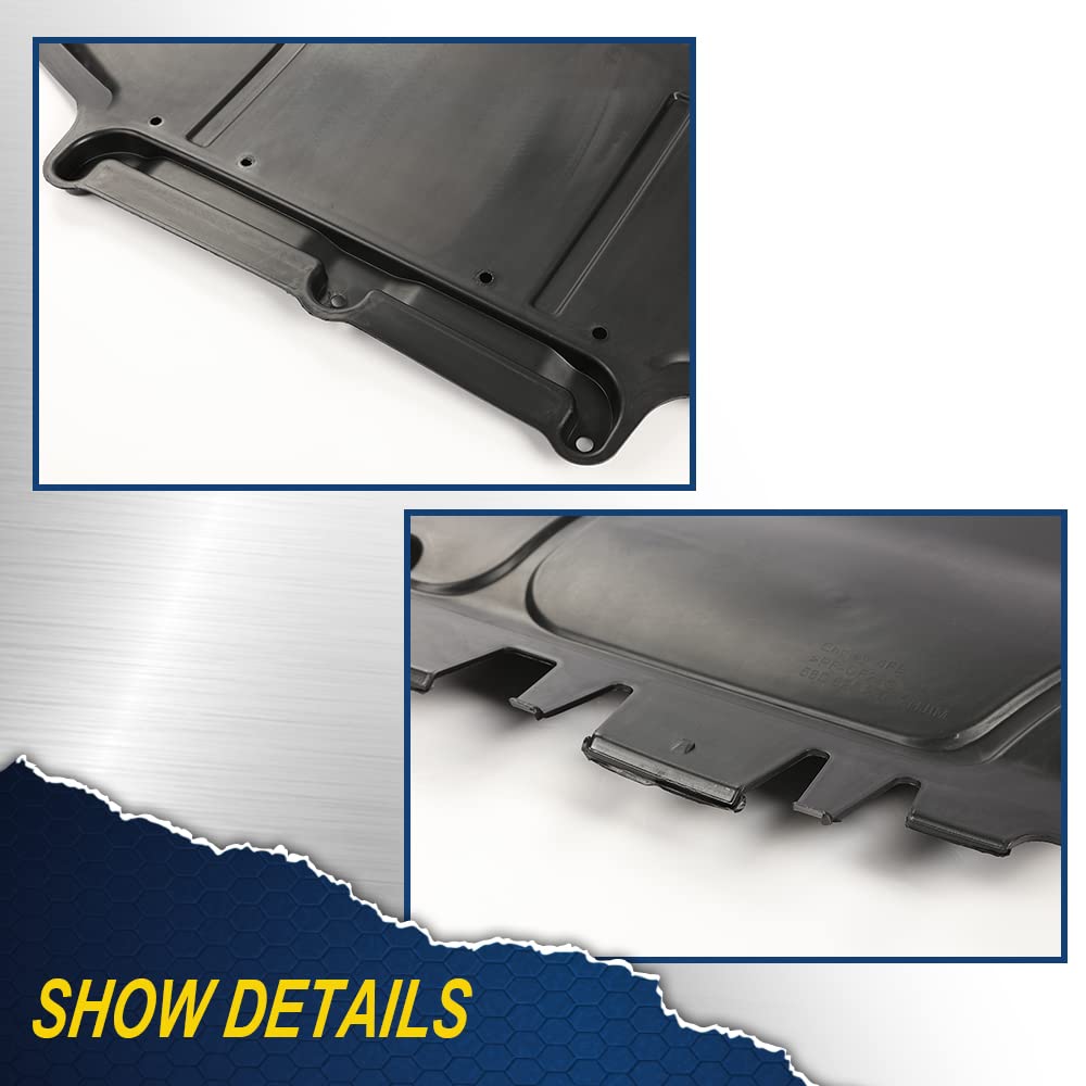 G-PLUS Front Engine Splash Shield Compatible with 2012-2015 Volkswagen Passat, Front Center Lower Undercar Shield Replacement