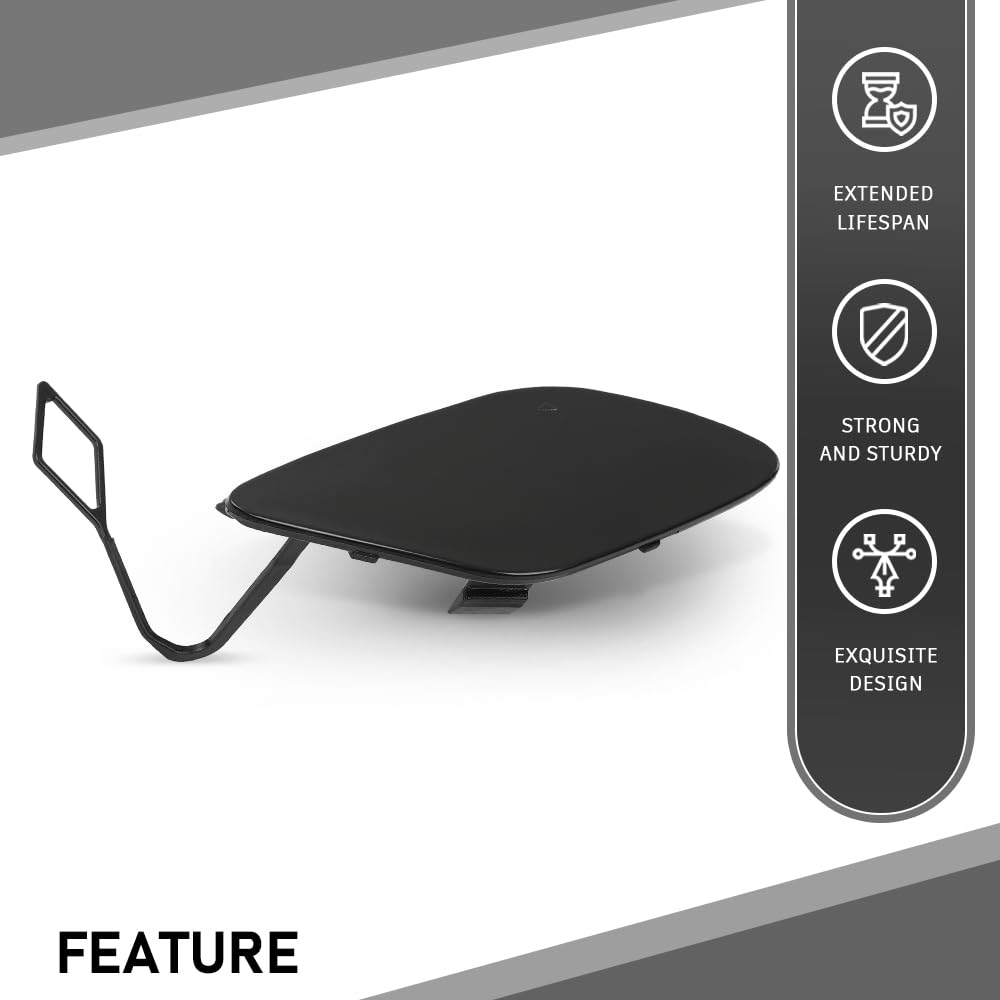 G-PLUS Front Bumper Towing Cover Tow Hook Cover Compatible with Benz W205 C-Class C200/220/250/300/350/400 2015-2018 A2058850324