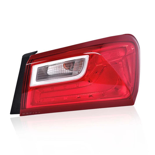 G-PLUS Outer Tail Light Right Side Compatible with Chevy Malibu XL 2016 2017 2018 2019 2020 2021 2022 Passenger Side Rear Brake Stop Lamp Red lens 84132377 Luces Traseras Rear Brake Lamps Assembly