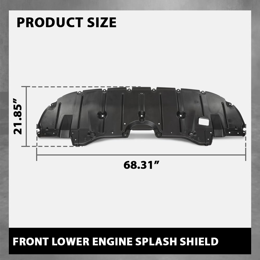 G-PLUS Engine Splash Shield Front Lower Compatible with Toyota Highlander 2020-2023 TO1228286, 514410E180