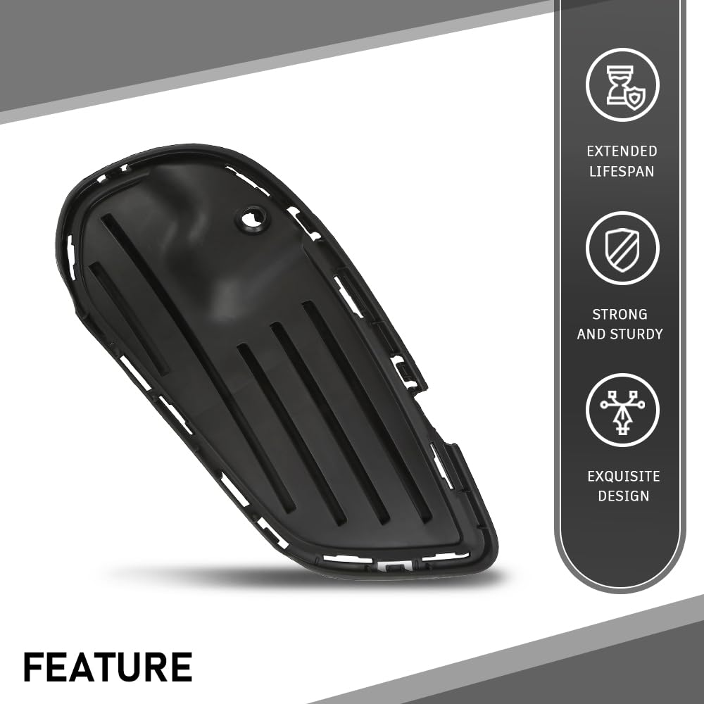 G-PLUS Front Bumper Fog Grille Cover Compatible with Benz C-Class W205 2015-2018,Fit Benz C300 (4Matic, Base) 2015-2018 2058854123, 2058854023