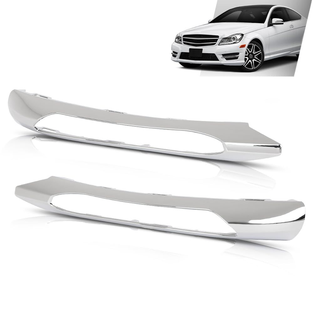 G-PLUS Front Bumper Trim Set Left & Right Compatible with Benz C250 C300 C350 4Matic & Base 2012-2015 2048853074