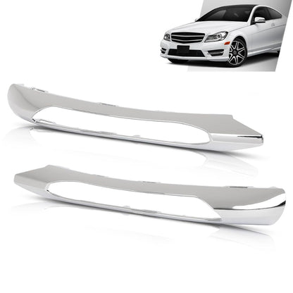 G-PLUS Front Bumper Trim Set Left & Right Compatible with Benz C250 C300 C350 4Matic & Base 2012-2015 2048853074