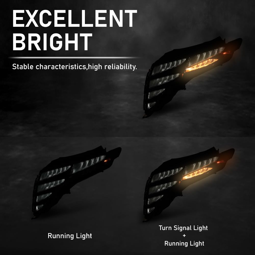 G-PLUS LED Headlights Assembly Front Headlamp Left Driver Compatible with Hyundai Tucson 2021-2024 92207CW200, 92207-CW200 Bumper Headlamps,faros delanteros
