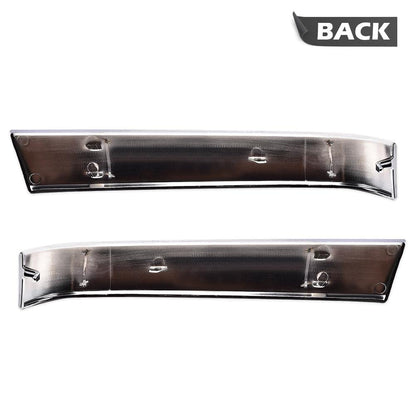 G-PLUS Chrome Grille Molding Trim Compatible With Chevy Silverado 1500 Classic HD 2500 3500 2003-2007 LH & RH Grill Trims Set 10397972, GM1213105, 10397973, GM1212105